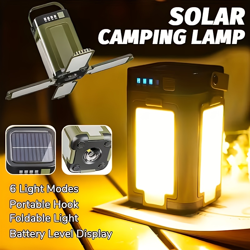 Power Outdoor - Lanterna Solar Portátil para Camping com