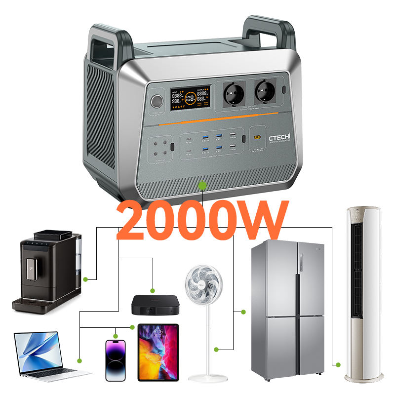 Outdoor Power Generator - Estação de energia solar portátil de