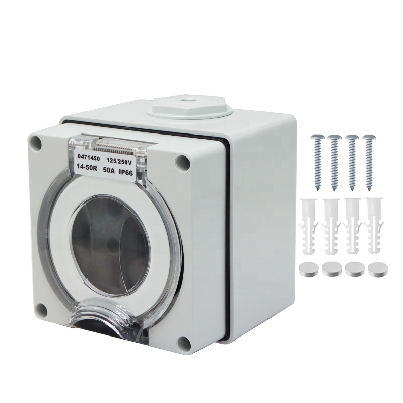 Outdoor Power Socket - 50 ampères gerador rv caixa de