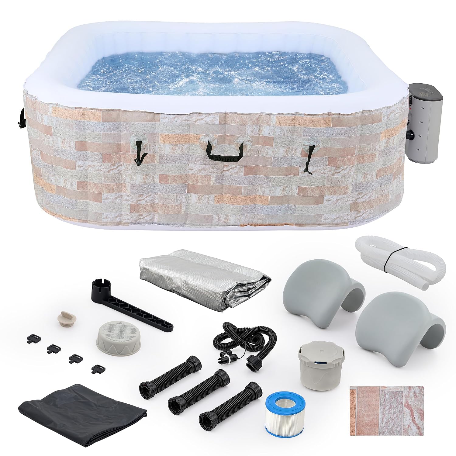 Outdoor Power For Hot Tub - Banheira de Hidromassagem Inflável de 6,5