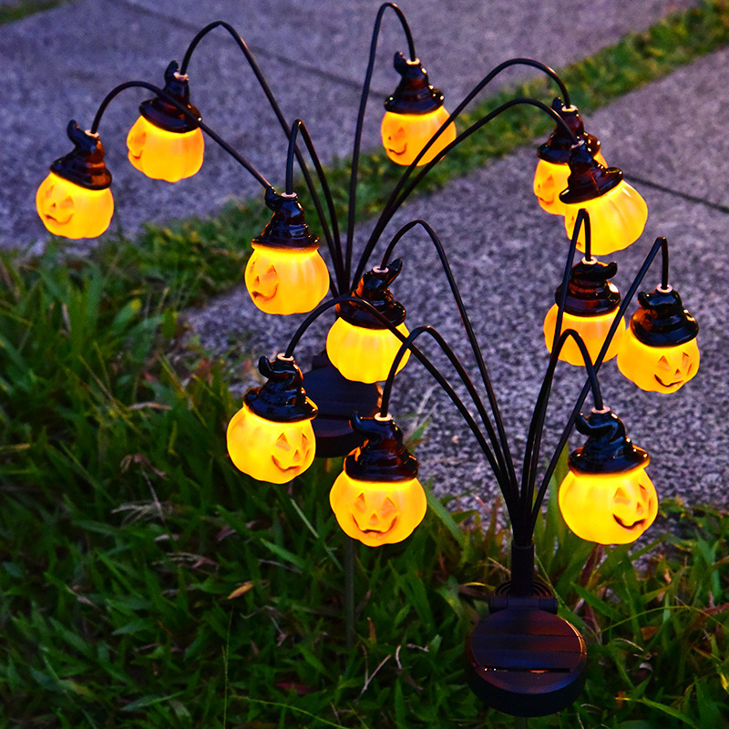 Outdoor Yard Power Stake - Luz Solar de Halloween para Caminho