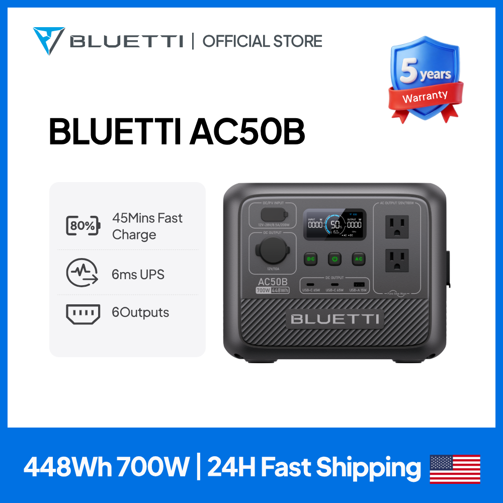 Outdoor Power Inverter - Estação de Energia Portátil BLUETTI AC50B