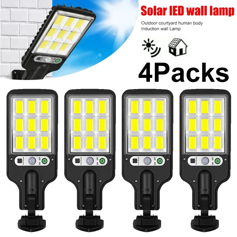 Power Outdoor - Lâmpada de Parede Solar LED Potente