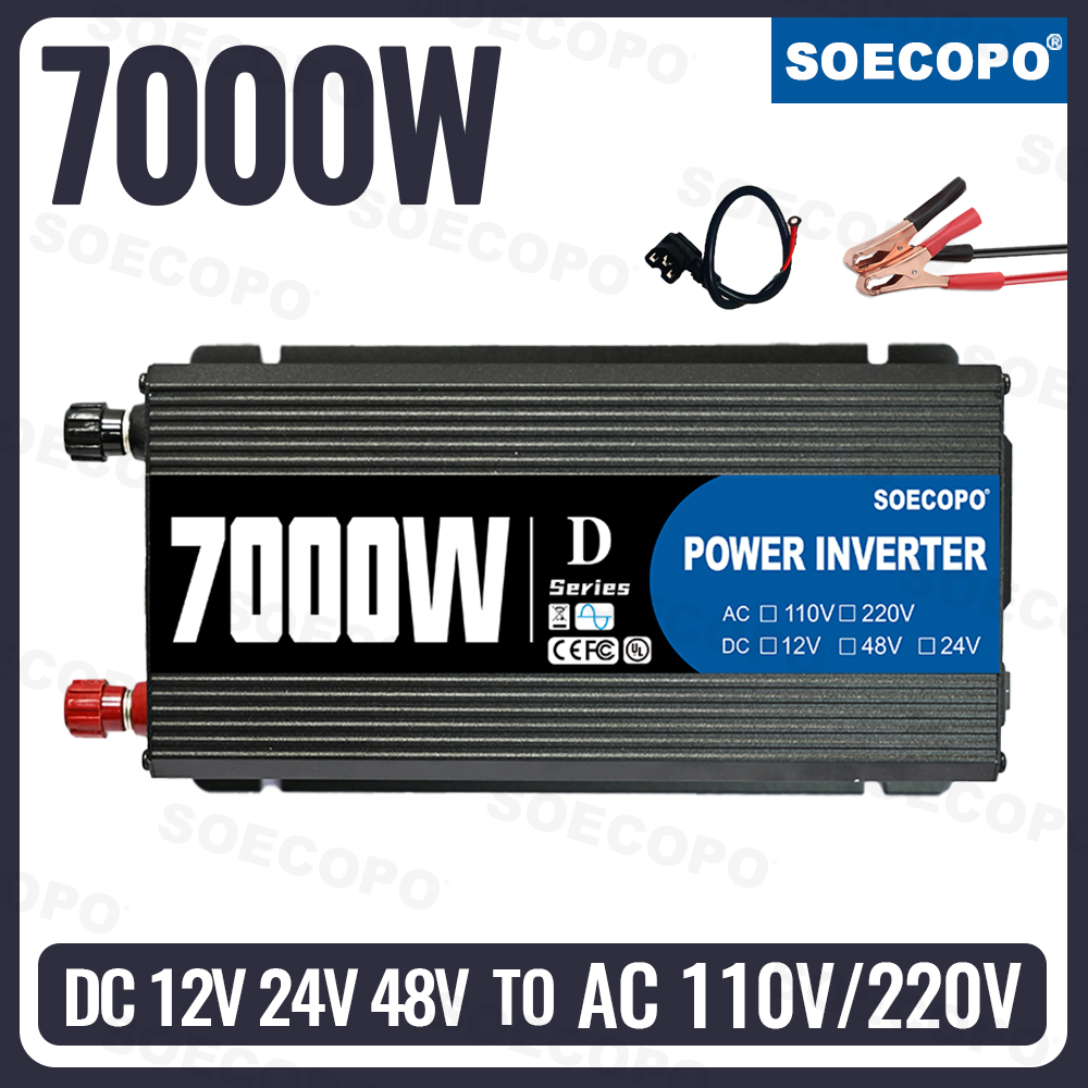 Outdoor Power Inverter - Soecopo 7000w inversor de potência, 12v