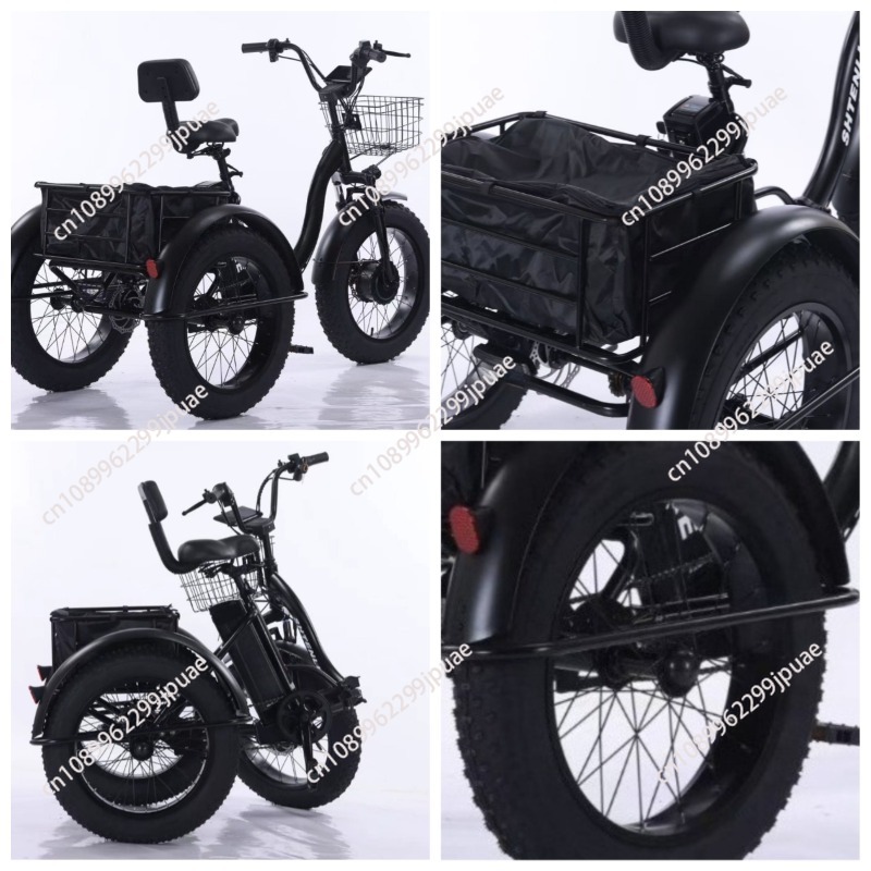 Outdoor Power And Pedal - Triciclo Elétrico com Pneus Largos de