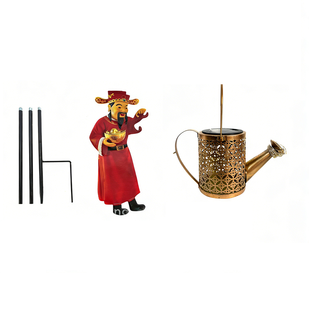 Lanterna de Metal Vermelha com - Outdoor Yard Power Stake avaliação e preço