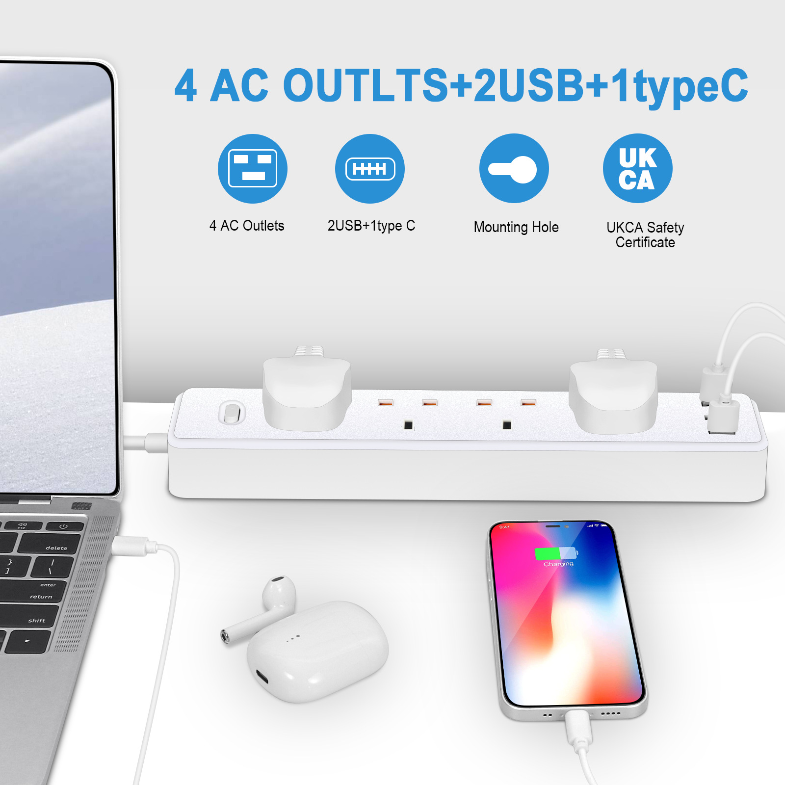 Faixa de Energia Elétrica com  - Outdoor Power Socket avaliação e preço