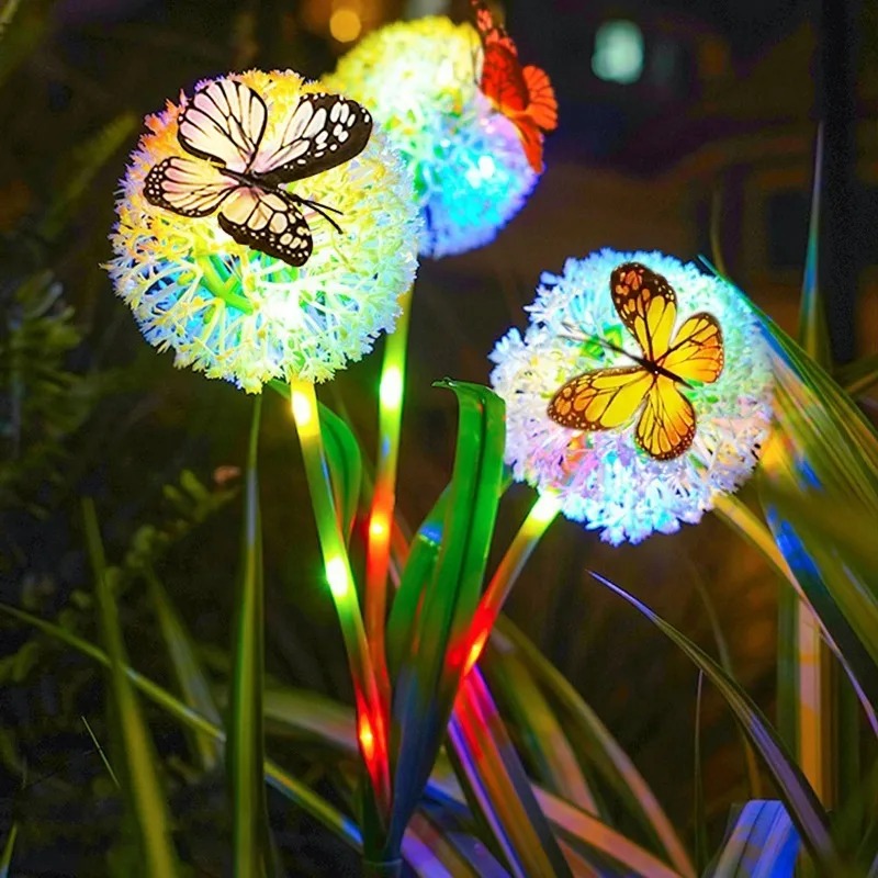 Luminária Solar Borboleta Dent - Outdoor Yard Power Stake avaliação e preço