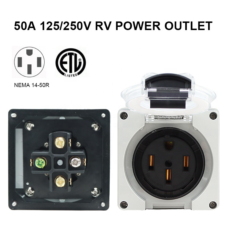 50 ampères gerador rv caixa de - Outdoor Power Socket avaliação e preço