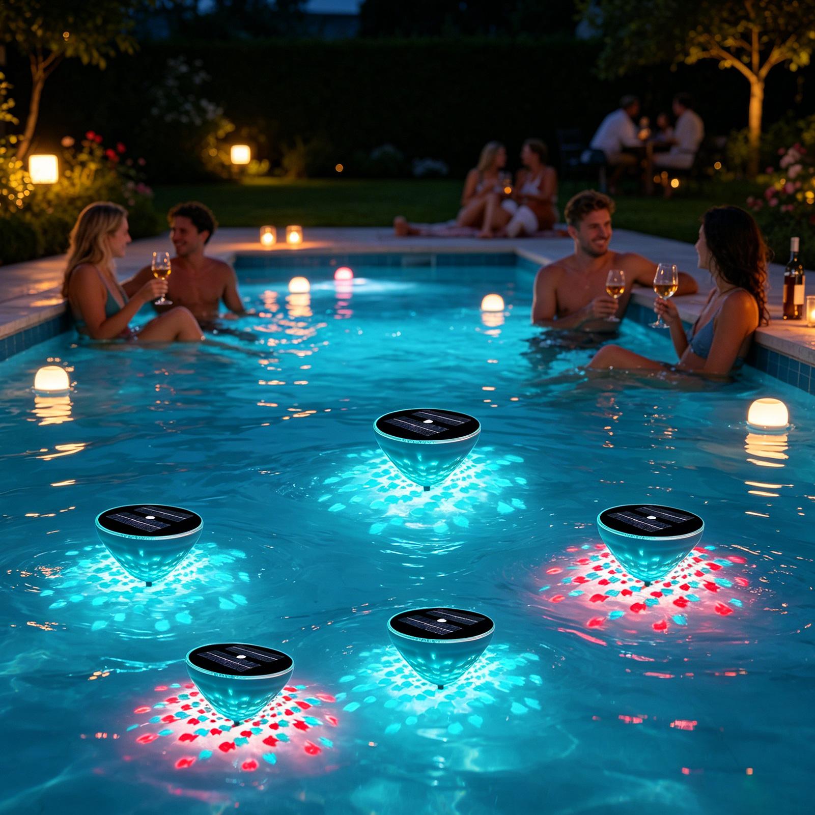Luzes solares para piscina, 2  - Outdoor Power For Hot Tub avaliação e preço