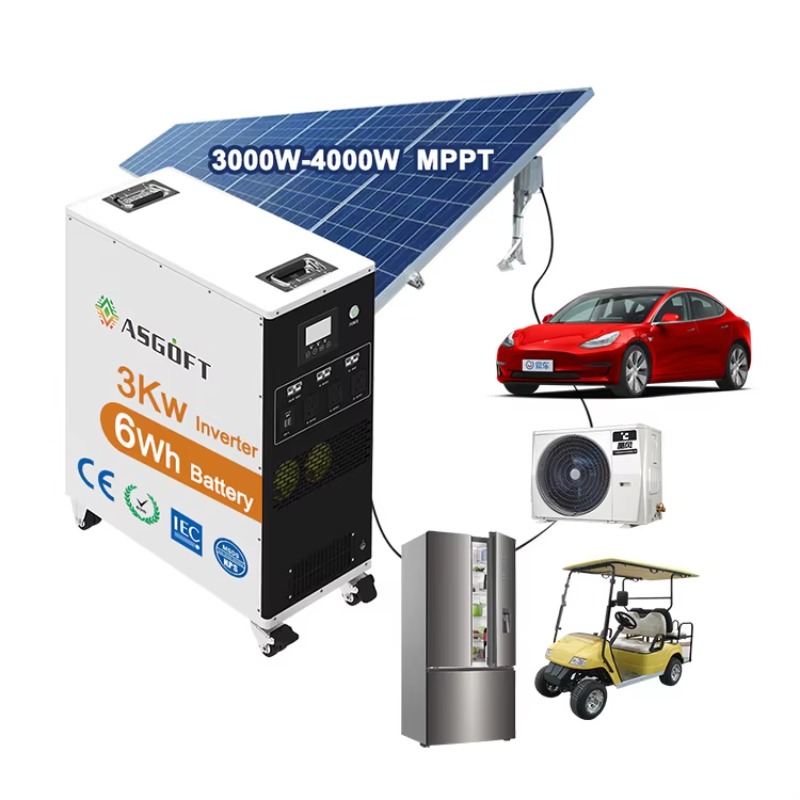 6kwh ao ar livre tudo em um es - Outdoor Power Inverter avaliação e preço