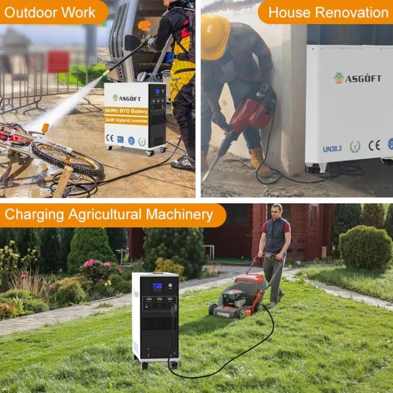 6kwh ao ar livre tudo em um es - Outdoor Power Inverter avaliação e preço