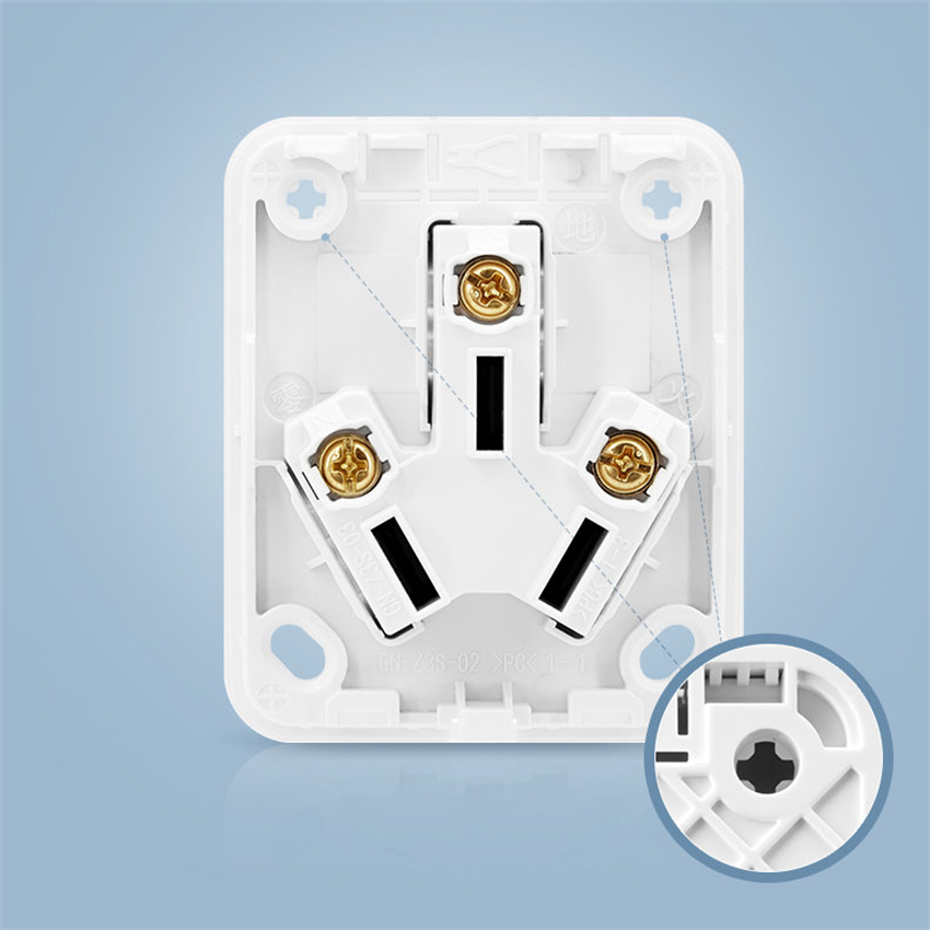 16 Amp China 3 Pin Flat Parede - Outdoor Power Socket avaliação e preço