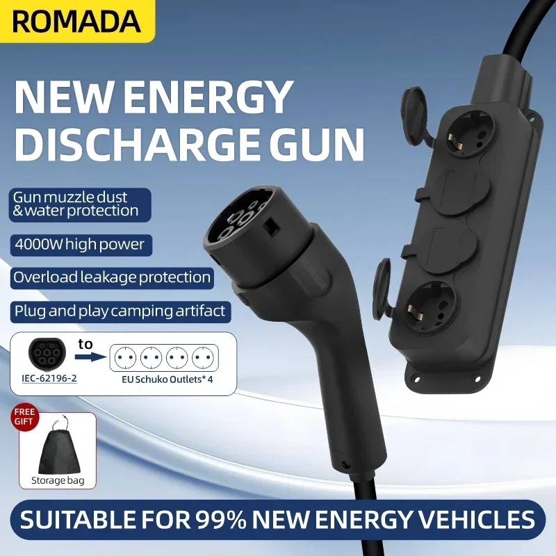 Carregador ev portátil para ca - Outdoor Power Socket avaliação e preço