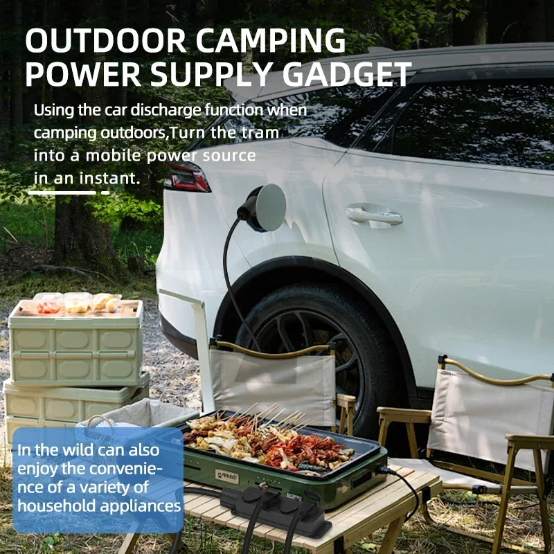 Carregador ev portátil para ca - Outdoor Power Socket avaliação e preço