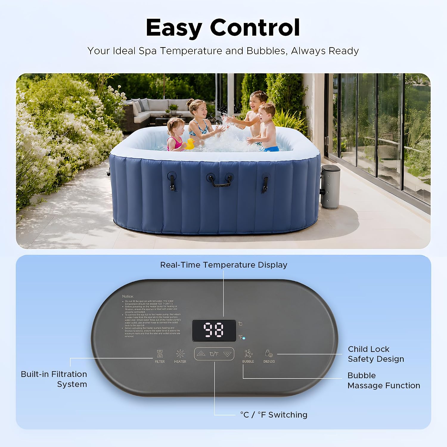 Banheira de Hidromassagem Infl - Outdoor Power For Hot Tub avaliação e preço
