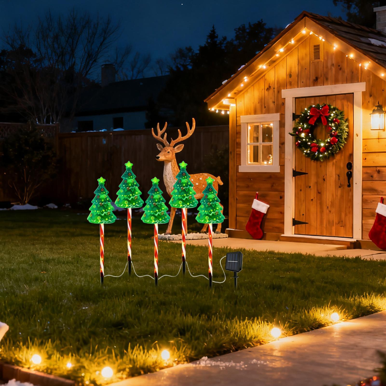 Árvore de natal entrada de gar - Outdoor Yard Power Stake avaliação e preço