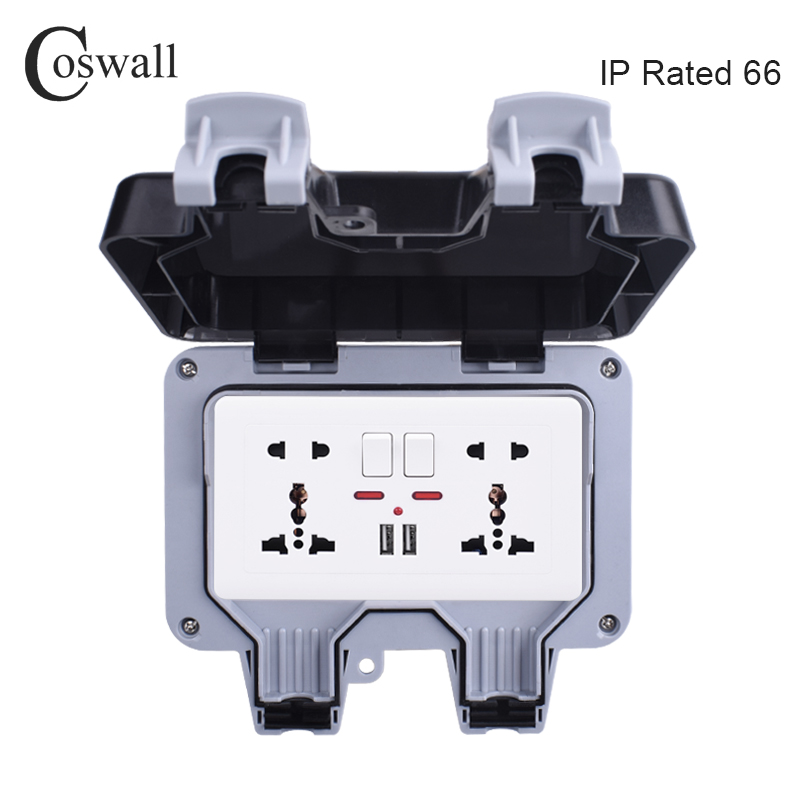 Coswall IP66 à prova de intemp - Outdoor Power Socket avaliação e preço