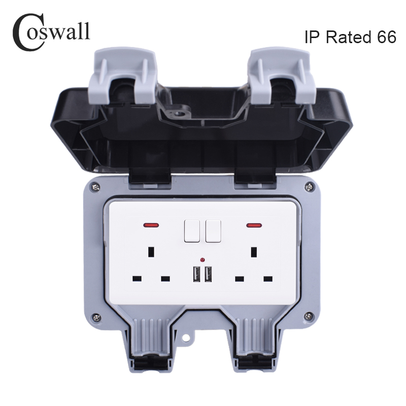 Coswall IP66 à prova de intemp - Outdoor Power Socket avaliação e preço