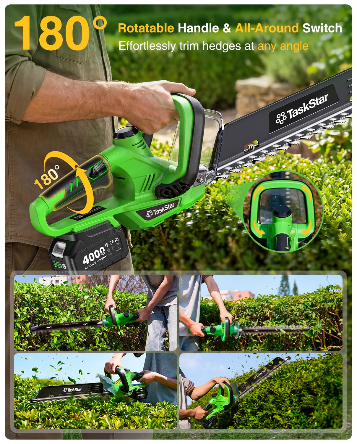 Cortador de Cerca Viva Elétric - Hedge Trimmer Cordless avaliação e preço