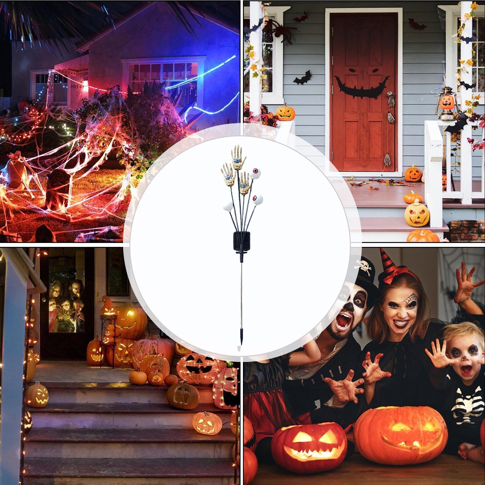 Luzes de estaca de mão esquele - Outdoor Yard Power Stake avaliação e preço