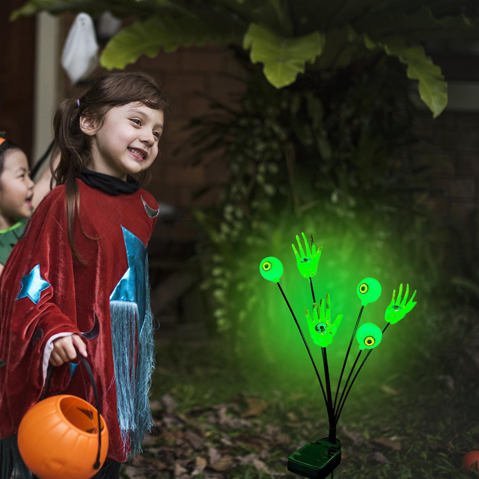 Luzes de estaca de mão esquele - Outdoor Yard Power Stake avaliação e preço