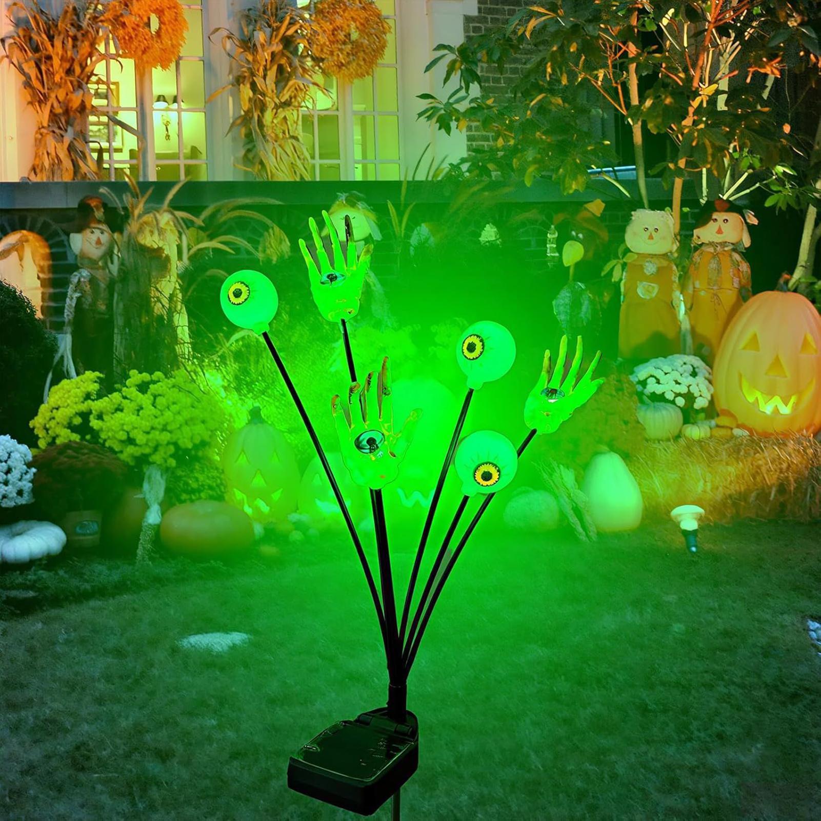Luzes de estaca de mão esquele - Outdoor Yard Power Stake avaliação e preço