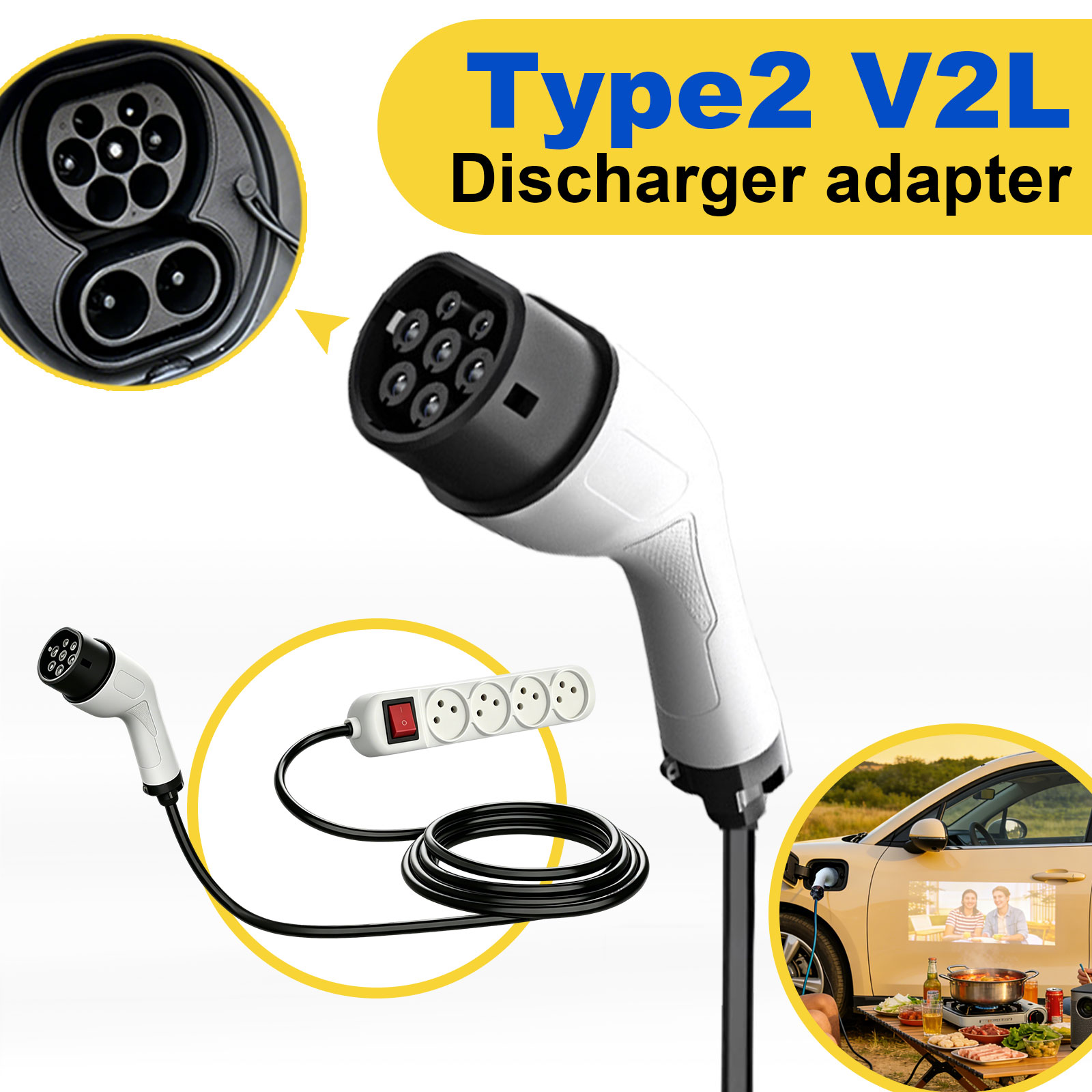 Adaptador de Descarga Tipo 2 V - Outdoor Power Socket avaliação e preço