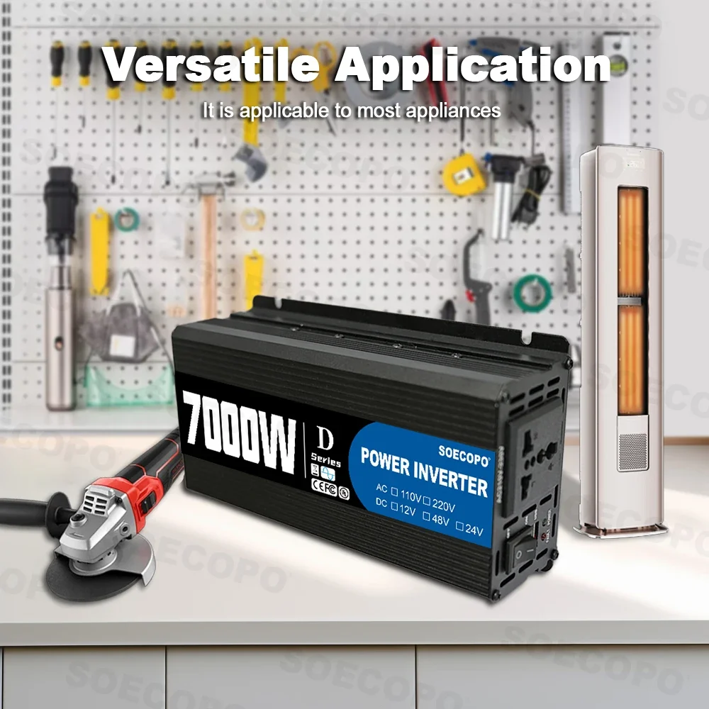 Soecopo 7000w inversor de potê - Outdoor Power Inverter avaliação e preço