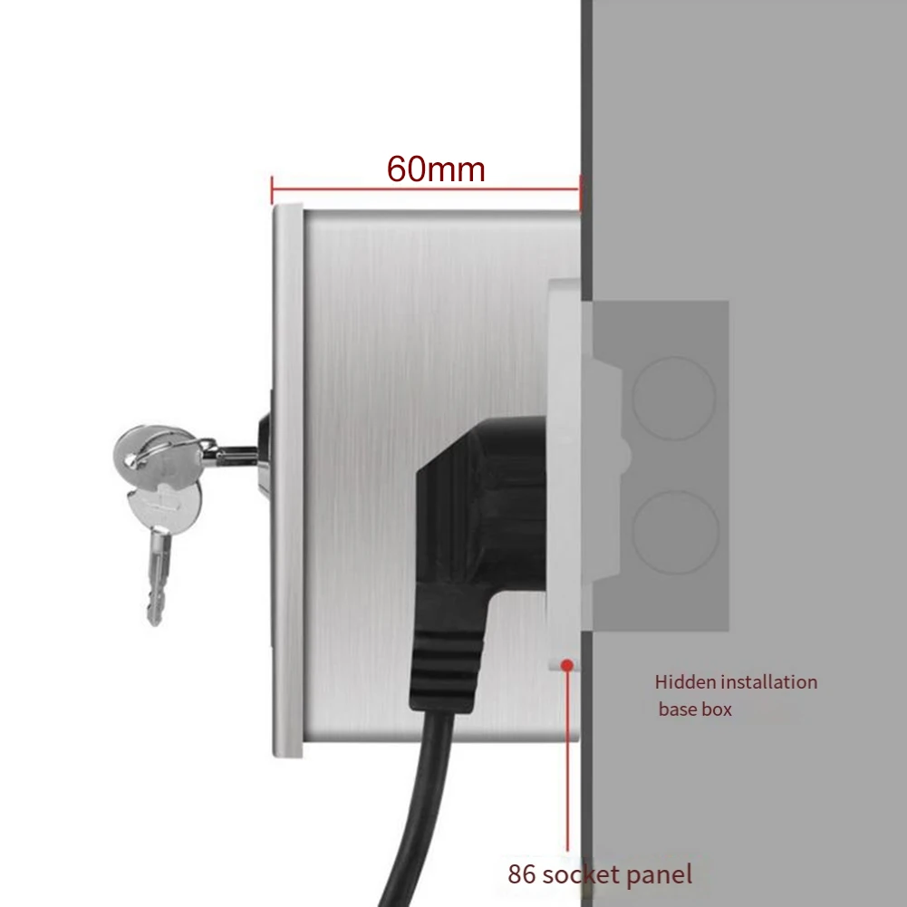 Fechadura elétrica de aço inox - Outdoor Power Socket avaliação e preço