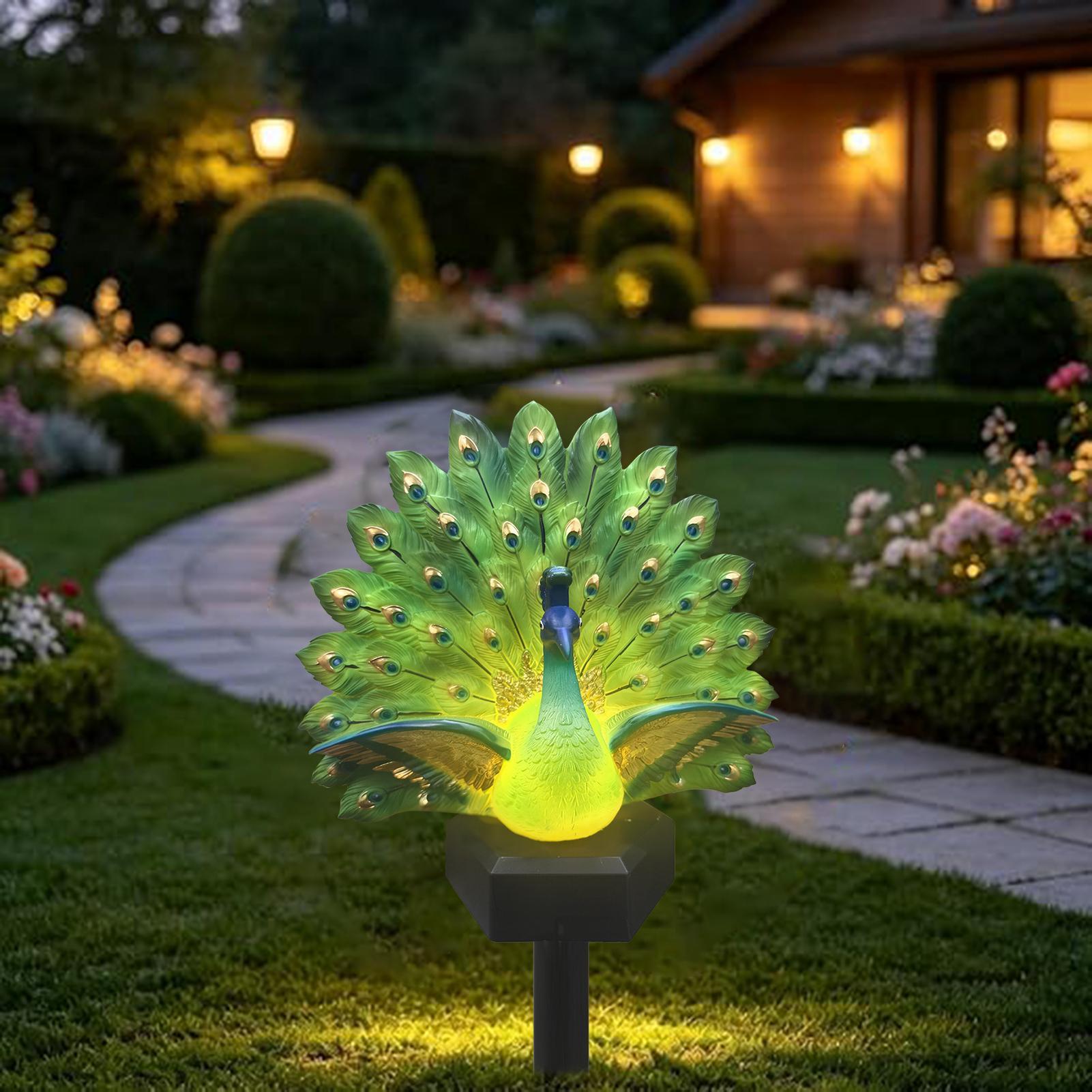 Decoração de jardim com energi - Outdoor Yard Power Stake avaliação e preço