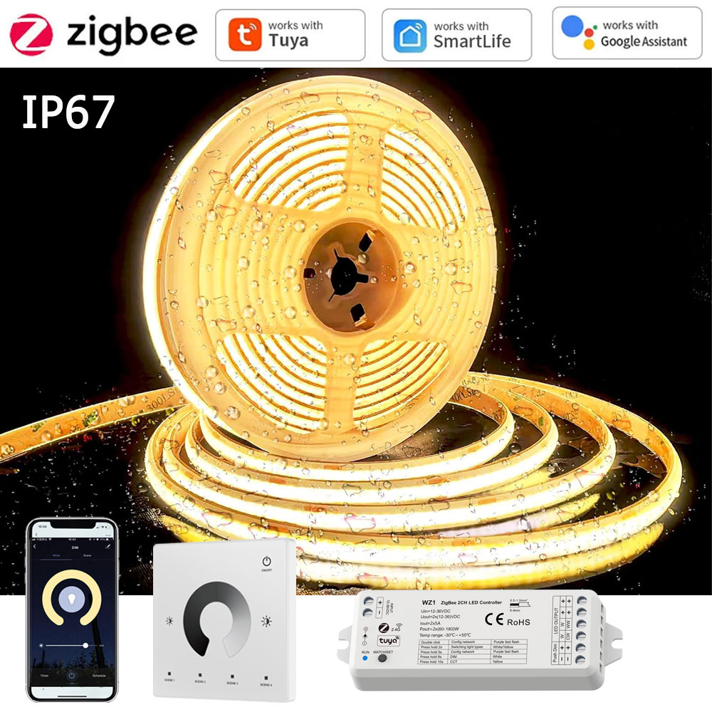 Fita LED COB Tuya Zigbee à Pro - Outdoor Power Point Zigbee avaliação e preço