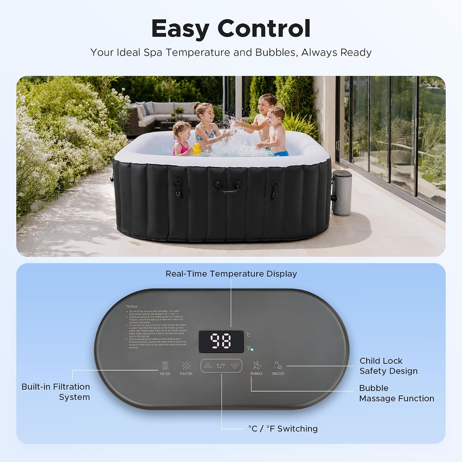 Banheira de Hidromassagem Infl - Outdoor Power For Hot Tub avaliação e preço
