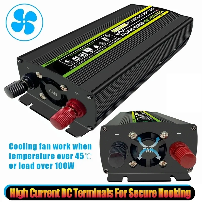 6000w dc12/24v para ac 220v in - Outdoor Power Inverter avaliação e preço